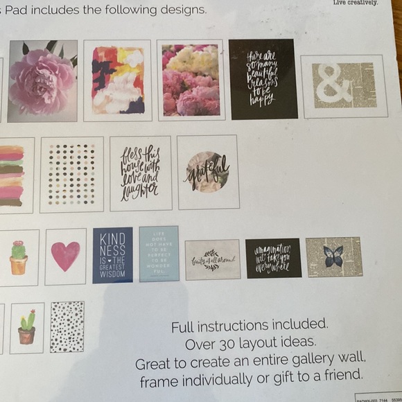 NWT DIY Gallery art frame it and hang it - 14 prints/sheets in various sizes - Picture 8 of 11